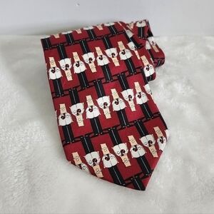 Dilbert Softwear Vintage Comic Strip Silk USA Burgundy Maroon Necktie Tie